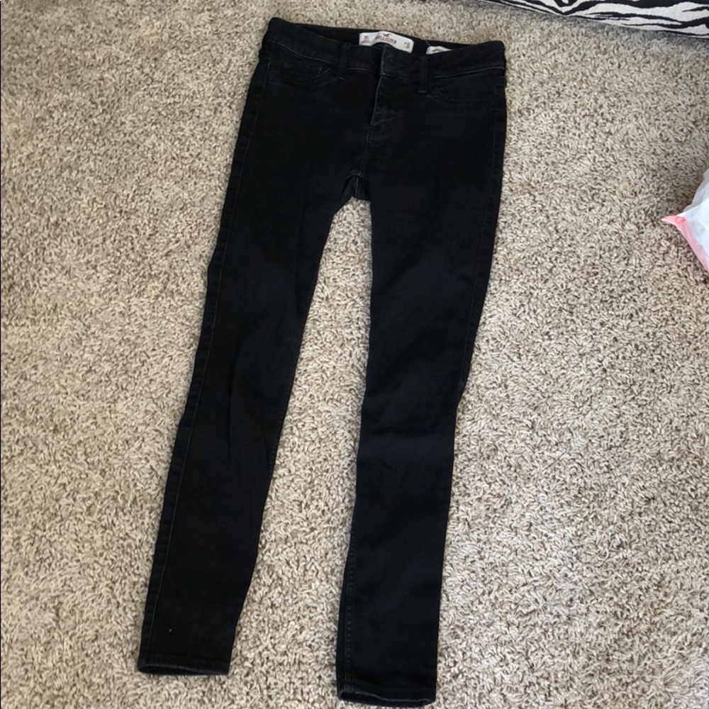 Hollister black skinny jeans